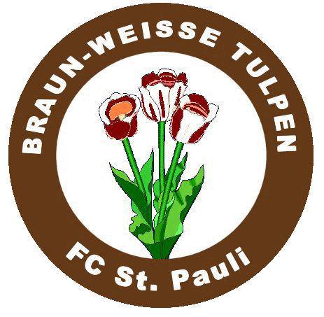 Braun Weiße Tulpen logo